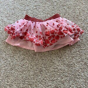 ✨$3 for $25 • 5 for $40 ✨ Red Glitter Hearts Pink Size 12M